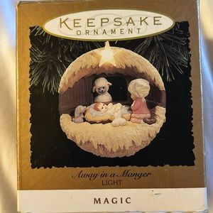 Keepsake Hallmark ornament 1994 Away in a Manger